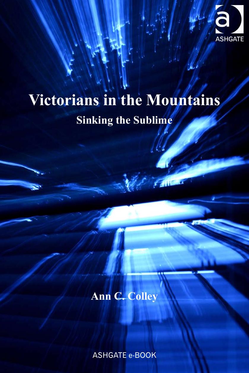 Victorians in the Mountains: Sinking the Sublime