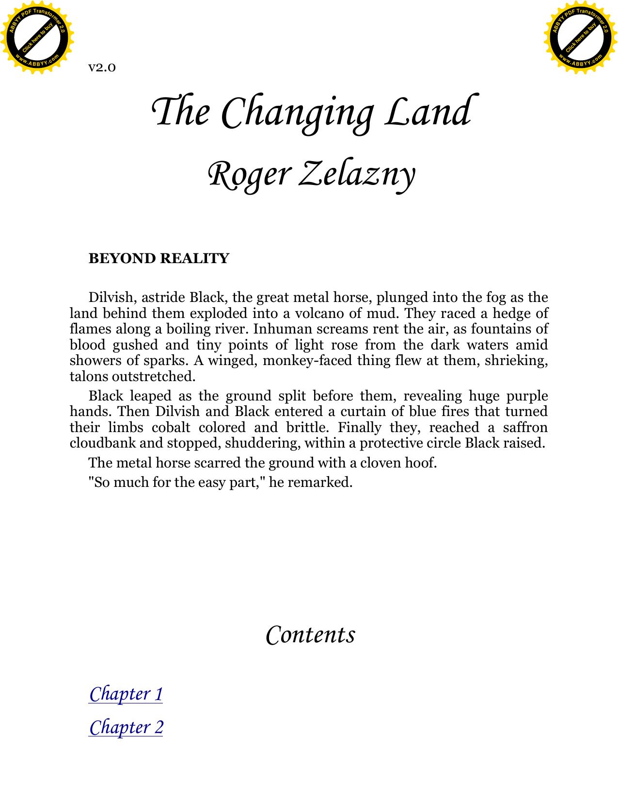 The Changing Land
