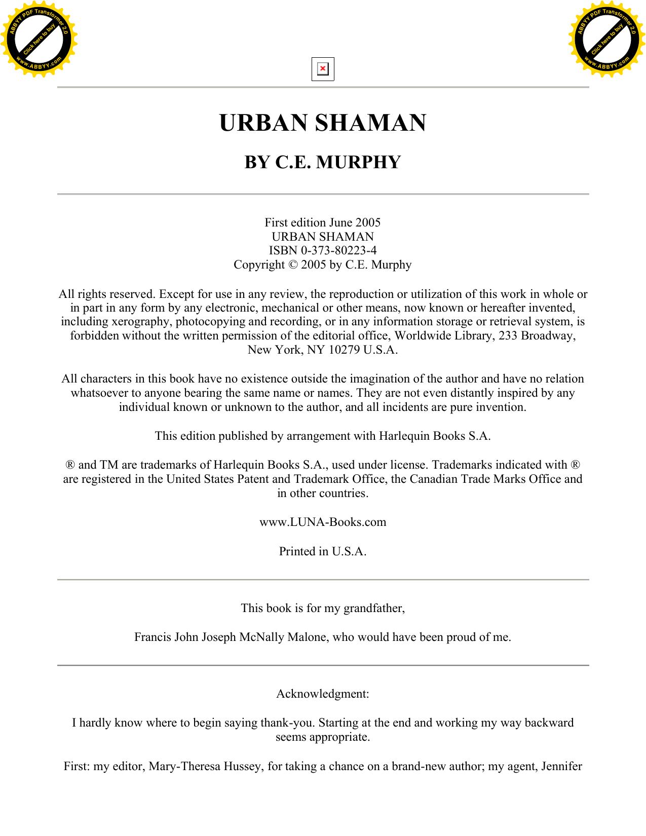 URBAN SHAMAN